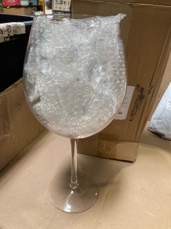 Photo 1 of NiHome Artisan 112oz Hand-Blown Giant Wine Glass for Celebrations & Gatherings, 15" Tall 4.5" Mouth Italian Design Large Capacity Crystal Stemware, Elegant Lead-Free Glassware Eco-Friendly Packaging
