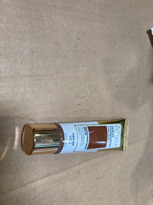Photo 1 of L'Oreal Paris Age Perfect Radiant Serum Foundation with SPF 50, Chestnut, 1 Ounce