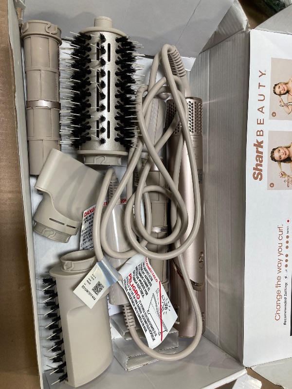 Photo 1 of Shark HD430 FlexStyle Air Styling & Drying System, Powerful Hair Dryer Brush & Multi-Styler with Auto-Wrap Curlers, Paddle Brush, Oval Brush, Concentrator Attachment, Stone