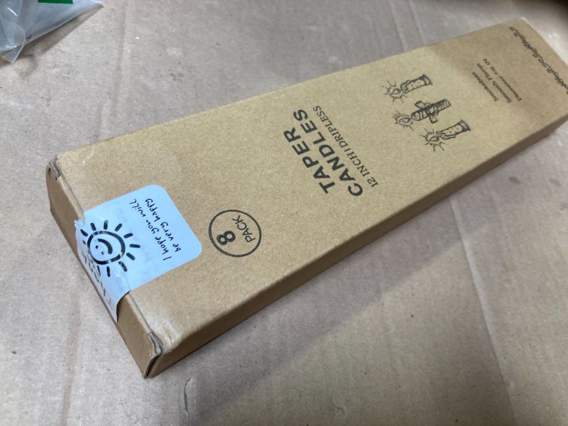 Photo 1 of 12 Inch Long Taper Candles for Home Decoration, 8 Pack Color-Gradient Candlesticks for Dinner Party Holiday Fall Halloween and Harvest - Orange Series