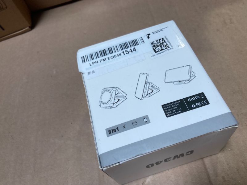 Photo 1 of Magnetic Wireless Charger for iPhone: Fodable 3 in 1 Charging Station for Multiple Apple Devices - Travel Charging Pad Dock for Apple Watch iPhone 16 15 14 13 12 Pro Max Plus & Airpod