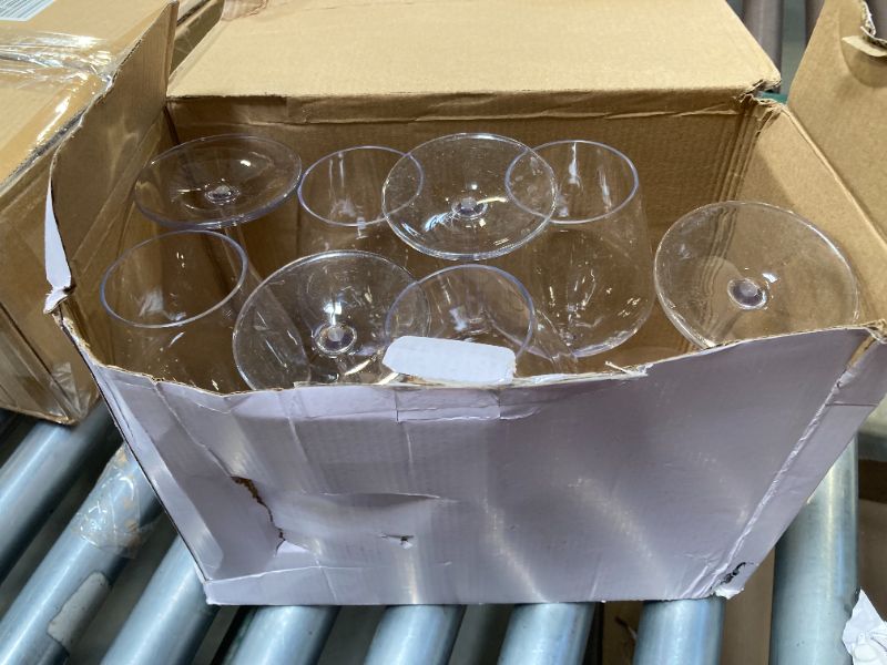 Photo 1 of Plastic Wine Glasses Set of 8(15oz) |Unbreakable Wine Glasses with Stem|100% Tritan & BPA Free |Dishwasher Safe| Awesome For Pool, Beach, Travel, Pool, Camping, Beach, Picnic, Everyday Use.
