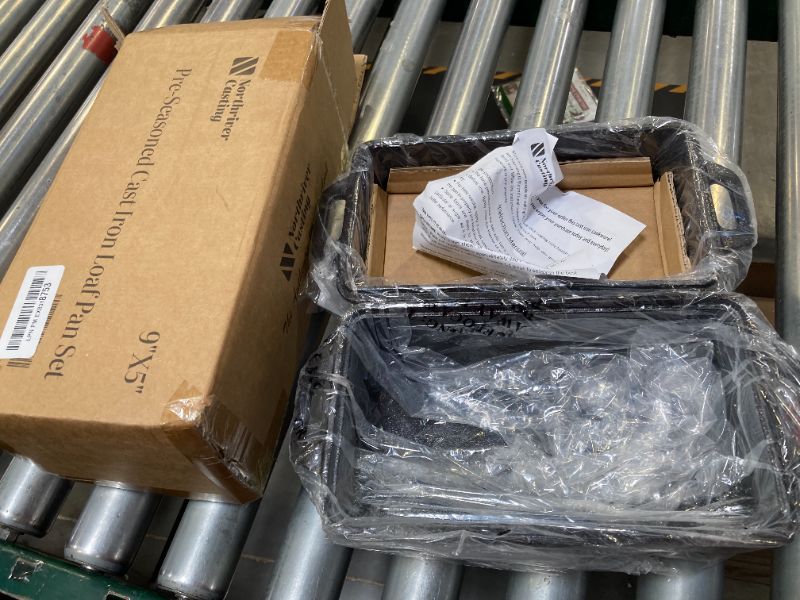 Photo 1 of 9×5 Inch Cast Iron Loaf Pan with Lid | Bread Baking Pans | Even Heat Distribution for Homemade Bread, Cake, Meatloaf, 2 Piece Set