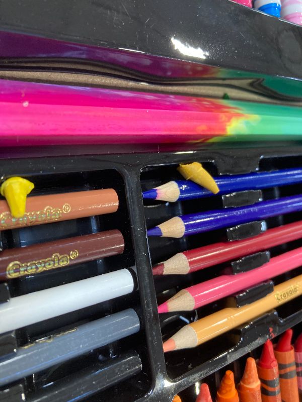 Photo 1 of Crayola Inspiration Art Case Coloring Set - Tie-Dye (140ct), Art Supplies Set For Kids, Drawing Kit, Travel Gift for Girls & Boys, Ages 5+ [Amazon Exclusive]