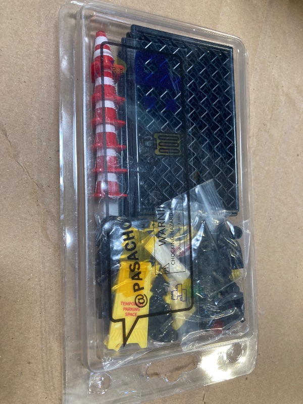 Photo 1 of Pasacho City Road Signs Bricks Accessories, Construction Site Street Signs, Mini Traffic Cones & Crosswalk Signal Toys for Kids Building Blocks Toys for Boys