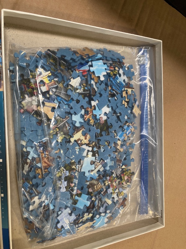 Photo 1 of Ravensburger - Tranquil Harbour - 500 Piece Jigsaw Puzzle - Stunning, Vivid Imagery of a Summer Coastal Harbor - Inspiring Scene - Ideal Gift - Frameable Art - Screen-Free Fun - Puzzles for Adults