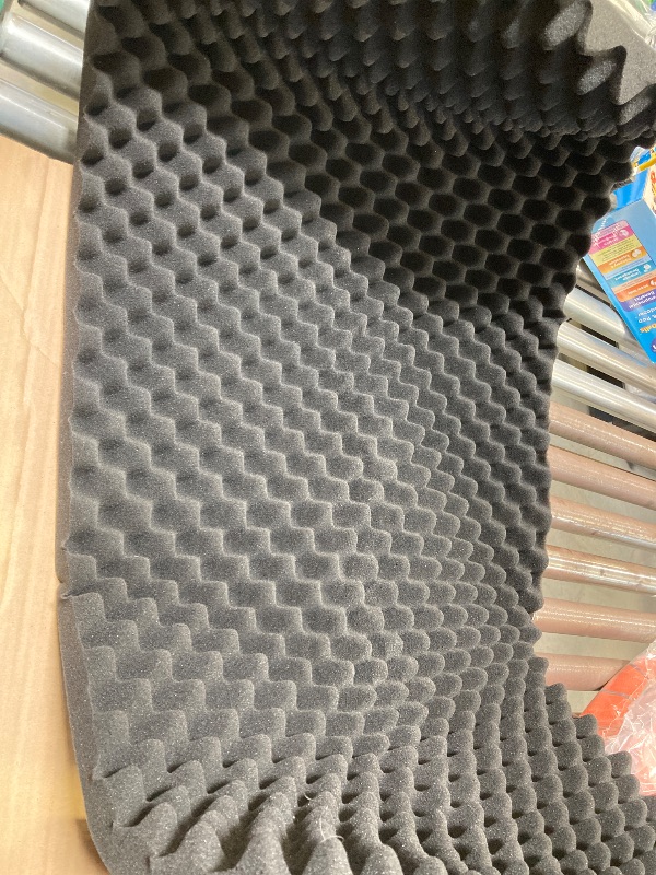 Photo 1 of Yaolabjer 48"X 24"X 2" Egg Crate Foam Panel, Black Sound Proof Foam Panels, Acoustic Foam, Noise Cancelling Foam Studio Foam Panel, Sound Panels Noise Reducing For Walls?1 PCS?