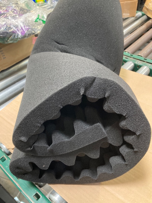 Photo 1 of Yaolabjer 48"X 24"X 2" Egg Crate Foam Panel, Black Sound Proof Foam Panels, Acoustic Foam, Noise Cancelling Foam Studio Foam Panel, Sound Panels Noise Reducing For Walls?1 PCS?