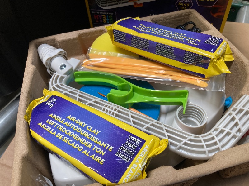 Photo 1 of NATIONAL GEOGRAPHIC Pottery Wheel for Kids – Complete Pottery Kit for Beginners, Plug-in Motor, 2 lbs. Air Dry Clay, Sculpting Clay Tools, Apron & More, Patented Design, Craft Kit (Amazon Exclusive)