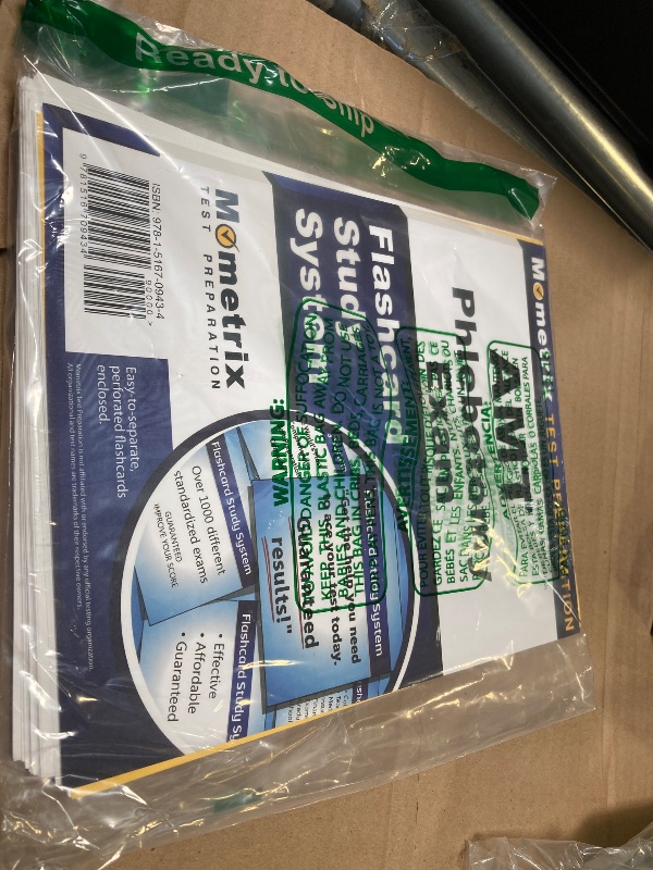 Photo 1 of AMT Phlebotomy Exam Flashcard Study System: Phlebotomy Test Practice Questions and Review for the AMT's Registered Phlebotomy Technician Examination