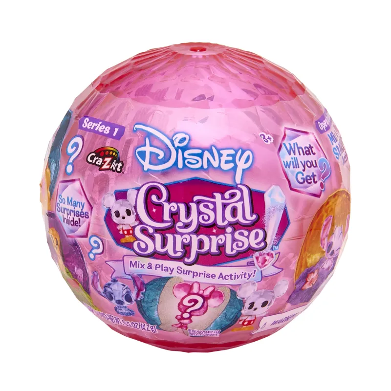 Photo 1 of Cra-Z-Art Disney Crystal Surprise Series 1, Mini Collectible Crystal Figures with Activity Compound, Collectible Blind Bag Inspired Figures, Kids Toys for Ages 3 and Up
