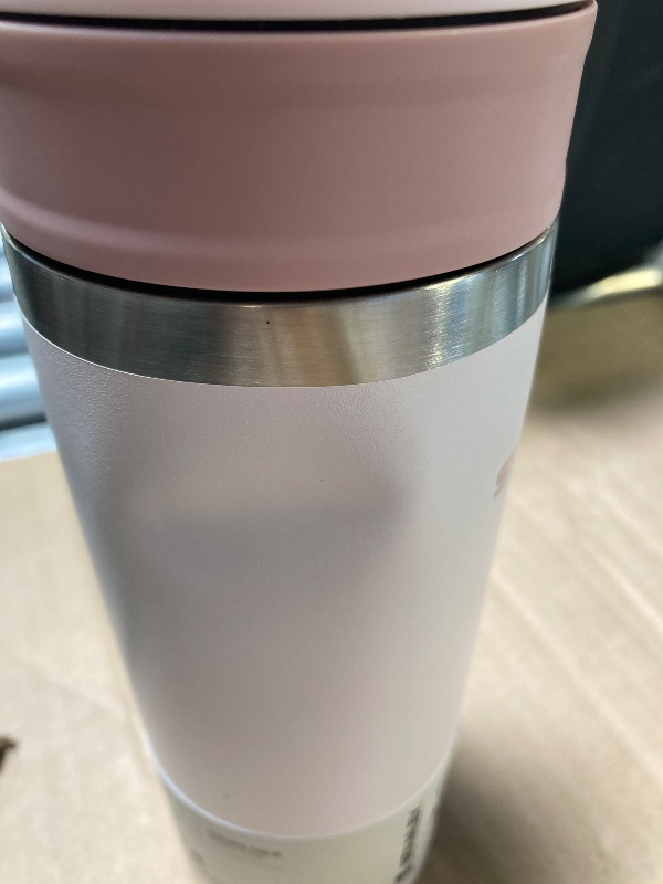 Photo 1 of STANLEY Cafe To Go Travel Mug 16 oz | Leakproof Two-Part Drink Through Lid | Tumbler Cup for Coffee, Tea and Drinks | Insulated Stainless Steel Coffee Mug | BPA-Free | Rose Quartz
