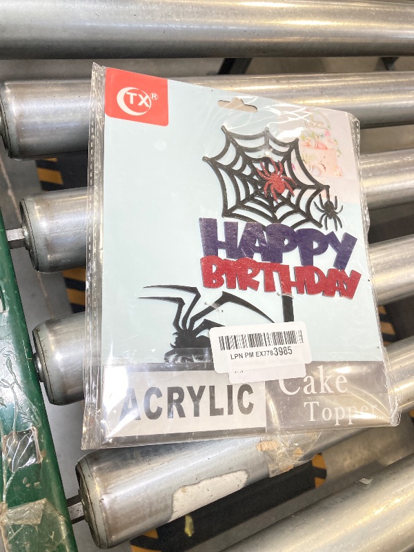 Photo 1 of 2 Pcs Cartoon Happy Birthday Cake Topper - Hero Theme Party Decoration Supplies - Acrylic