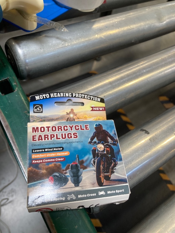 Photo 1 of Motorcycle Ear Plugs Wind Noise Protection, Comfortable Moto Hearing Protection, 24 dB High Fidelity Filter Keep Comms Clear, 100X Reusable Earplugs for Motorbike, Touring, Racing, Riding, Shooting