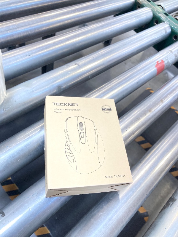 Photo 1 of TECKNET Wireless Mouse (BT5.0/3.0 & 2.4G) Rechargeable 4800 DPI Silent USB A & Bluetooth Mouse 6 Buttons, Wide Compatibility - Grey