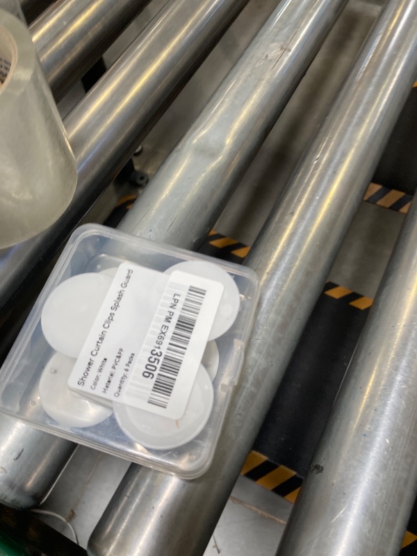 Photo 1 of 6 Packs Shower Curtain Clips with Suction Cup to Prevent Water Splashing Out, Windproof Splash Guard | Just Press Clip onto Wall| White