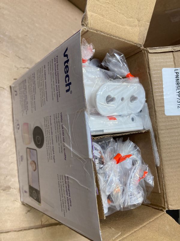 Photo 1 of VTech Smart WiFi Baby Monitor, 2K CMOS Sensor Camera, 5.5-inch HD IPS Screen, Clear Infrared Night Vision, Pan-Tilt, 24x Zoom, 2-Way Talk, Multi-Color Night Light, Soothing, Free App: Smart HD Plus