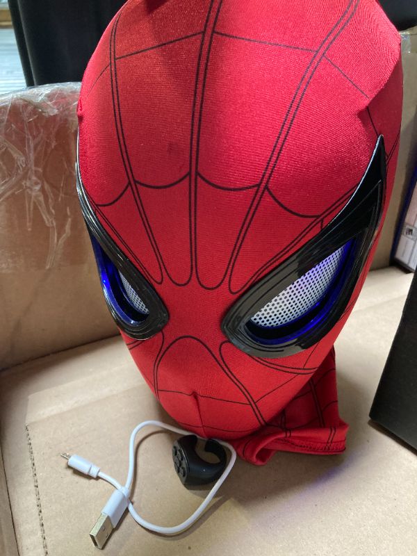 Photo 1 of Jefuzh Hero Mask Moving Eyes, Remote Control Full Face Adult/Kids Cosplay