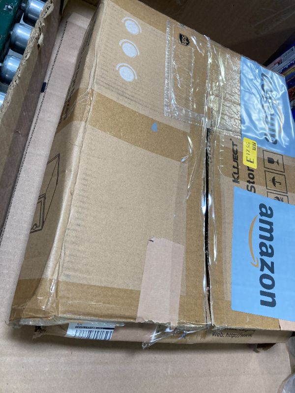 Photo 1 of 4cs only---Kuject X-Large Shoe Storage Boxes Organizers Clear Plastic Stackable   Shoe Rack & Holder Substitute, Sneaker Containers, Toy Storage Organizer Bins for Entryway, Closet, Under Bed, White