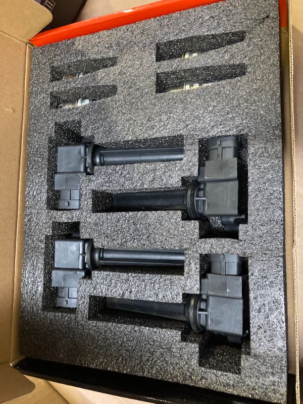 Photo 1 of A-Premium Set of 4 Ignition Coil Pack and Iridium Spark Plugs Compatible with Saab 2004-2011 9-3, 2010-2011 9-3X, 2.0L