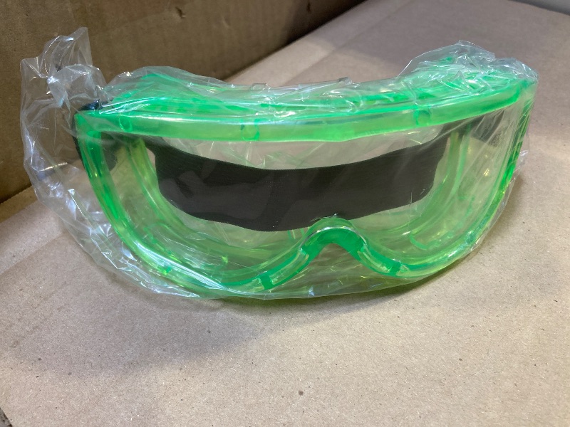 Photo 1 of  Protective Safety Goggles Anti-Fog, Adjustable Chemical Splash Eye Protection Science Lab Goggles