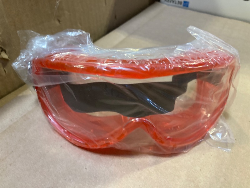 Photo 1 of Protective Safety Goggles Anti-Fog, Adjustable Chemical Splash Eye Protection Science Lab Goggles