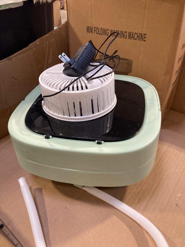 Photo 1 of Portable Washing Machine,16L Laundry Washer with 3 Modes Deep Cleaning for Underwear,Baby Clothes,Shirt,Small Delicates. Mini Foldable Washer and Dryer Combo for Apartment,Hotel,Camp,RV,Travel(Green)