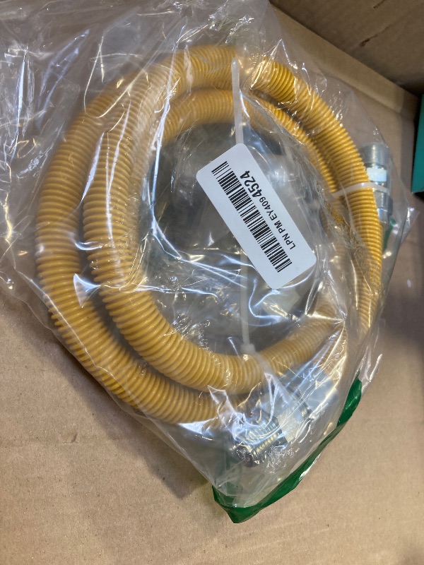 Photo 1 of 72" Dryer Gas Line Hose/Appliance 3/4 Flexible Natural Gas Line with Connector 1/2" MIP 1/2"FIP 3/4"MIP Fitting,5/8" OD(1/2" ID) Gas Range Connector Kit for Gas Stove,Dryer,Water Heater-by MIFLUS