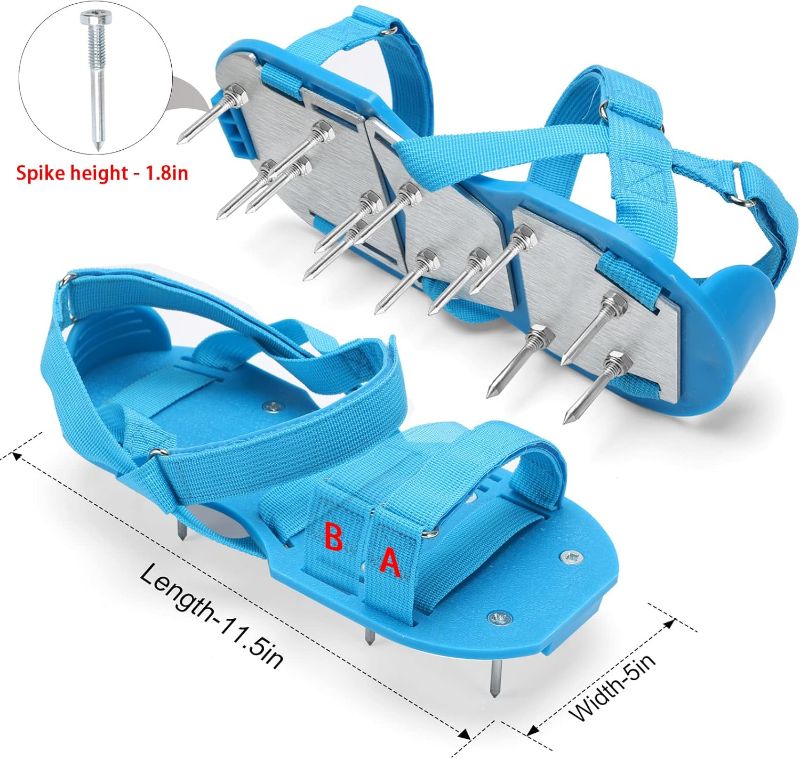 Photo 1 of DenForste Lawn Aerator Shoes for Grass - Pre-Assembled Grass Aerator Shoes for Lawn -