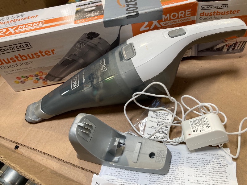 Photo 1 of BLACK+DECKER dustbuster QuickClean Cordless Handheld Vacuum, Car Vacuum Portable (HNVC215B10)