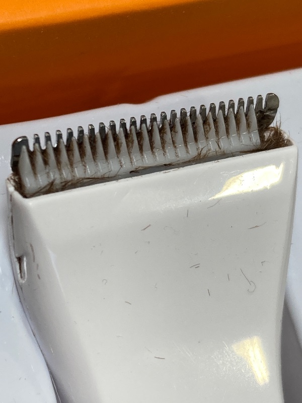 Photo 1 of oneisall Dog Clippers with Double Blades,Cordless Small Pet Hair Grooming Trimmer,Low Noise for Trimming Dog's Hair Around Paws, Eyes, Ears, Face, Rump (White)