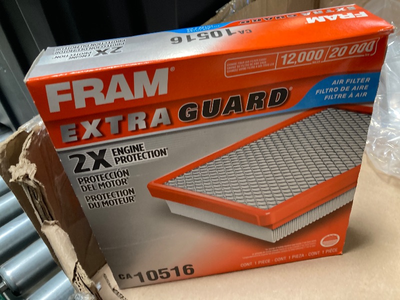 Photo 1 of FRAM Extra Guard CA10516 Replacement Engine Air Filter for Select 2009-2020 Dodge Journey, Provides Up to 12 Months or 12,000 Miles Filter Protection