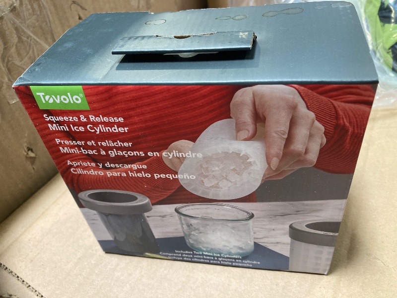 Photo 1 of Tovolo Mini Ice Cylinder Set of 2 – Easy Squeeze and Release Mini Ice, BPA-Free Silicone, 200 Mini Cubes Each, Leak Proof, Dishwasher Safe, Compact Design for Freezer Storage