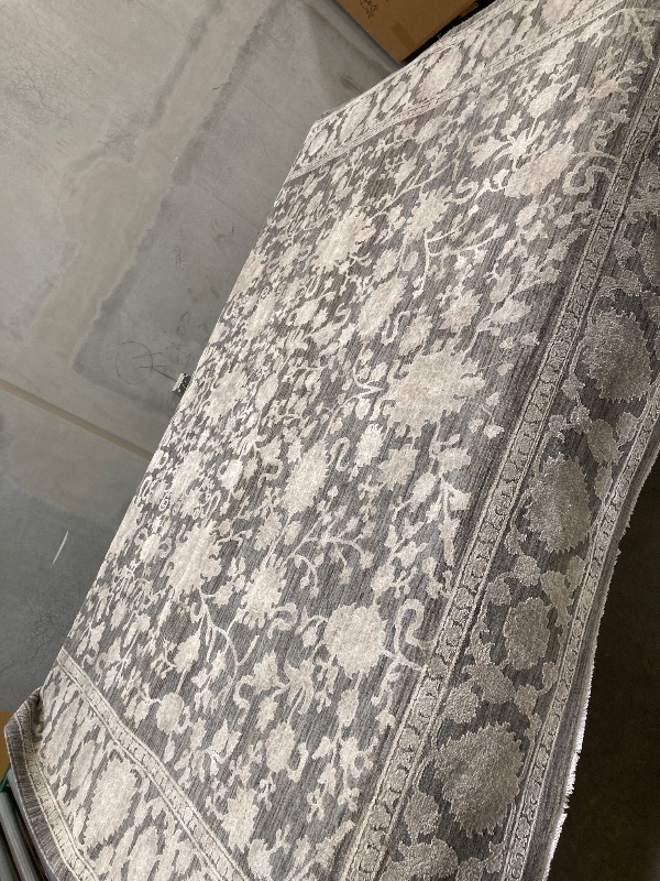 Photo 1 of  Nourison Home Renewed Charcoal 7'10" x 9'10" Area Rug Easy Clean, Non Shedding, Bed Room, Living Room, Dining Room, Kitchen (8' x 10') 