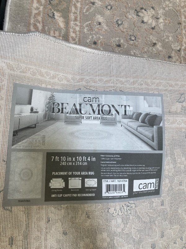 Photo 1 of CAM BEAUMONTY AREA RUG SUPER SOFT RUG 7'10"X10'4"