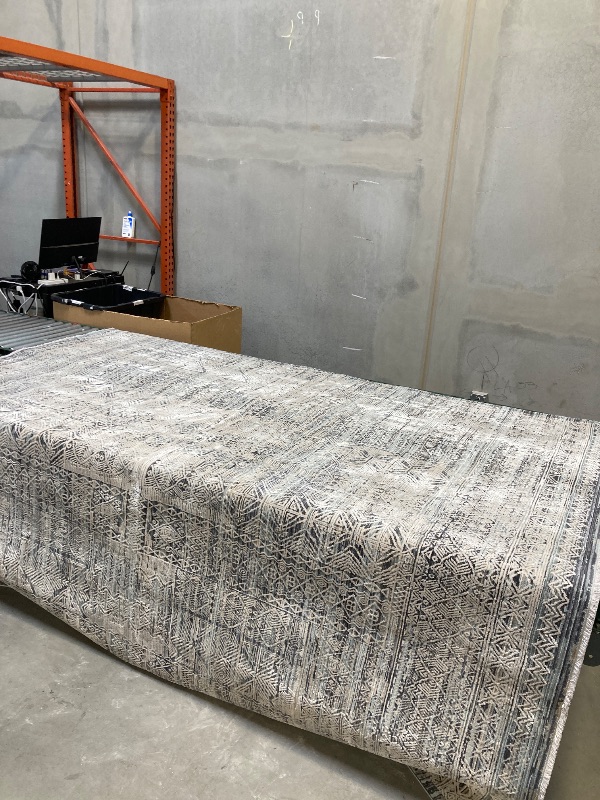 Photo 1 of NOURISION HOME LYNX AREA RUG LNXX06 LVBLU 7'10"X9'13"\