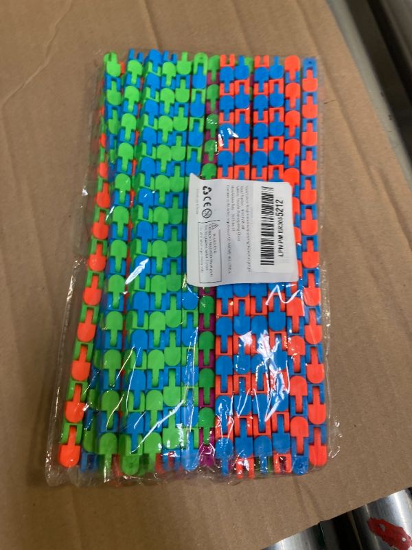 Photo 1 of Woosir 24 Pack Wacky Tracks Fidget Sensory Toys for Kids Classroom School Prizes for Students Party Bag Fillers Snap Fidget Click Snake Toy Autism Stress Relief Adults