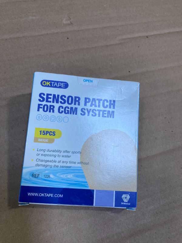 Photo 1 of OK TAPE Adhesive Patches for MEDTRONIC Guardian and Other Sensor, Waterproof & Sweatproof CGM Patches, Long Last Sensor Patches 15 PCS, Beige