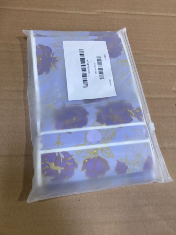 Photo 1 of Pasimy 50 Pcs Purple Rose Gift Bag with Drawstring Purple Flowers Party Favor Bags Floral Plastic Candy Goodies Gift Package for Wedding Bridal Shower Birthday Mother's Day Party Favor Supplies