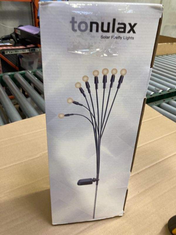 Photo 1 of TONULAX Solar Garden Lights - Upgraded Solar Swaying Light, Sway by Wind, Outdoor Lights, Yard Patio Pathway Decoration, High Flexibility Iron Wire & Heavy Bulb Base, Warm White(10 Pack)