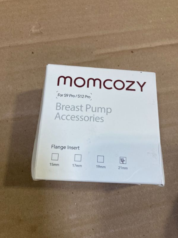 Photo 1 of Momcozy Flange Insert 21mm Compatible with 24mm Flange/Shield of Most Pumps, Insert for Breast Pump Replacement Accessories, 4PCS 21mm