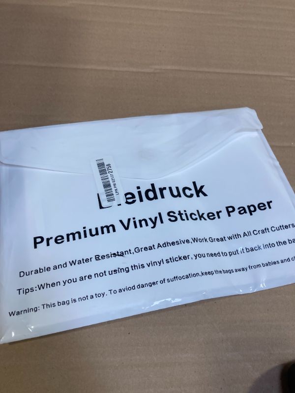 Photo 1 of Bleidruck Printable Sparkle Holographic Sticker Paper 20 Sheets 8.5x11 Inch Waterproof Glitter Vinyl Sticker Paper Quick Dry for Inkjet/Laser Printer