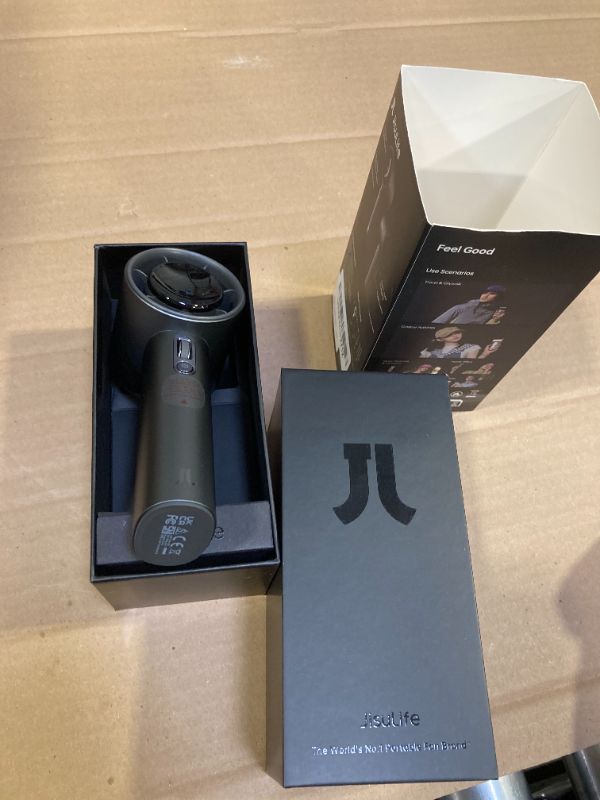 Photo 1 of JISULIFE Portable Fan Pro1S 2025, 40Hrs Max Cooling Personal Handheld Fan with LED Display,Metal Shell,9700RPM Powerful,5000mAh battery,Travel Essentials Gifts for Women, Men-Dark Gray