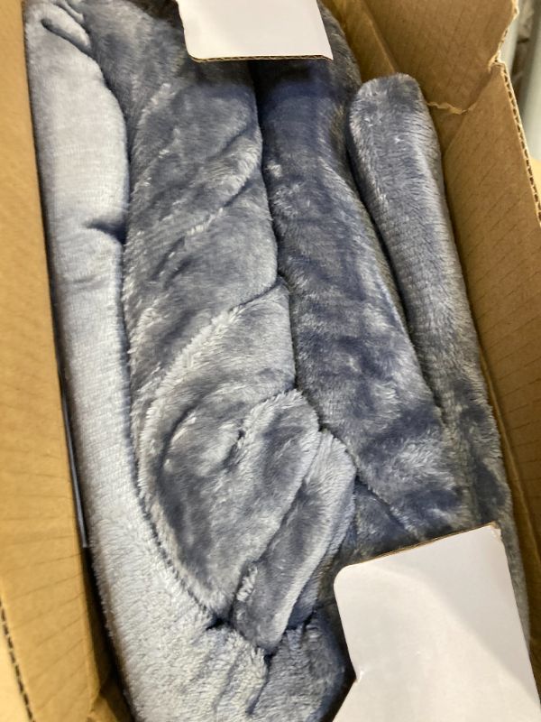 Photo 1 of Homemate Electric Heated Blanket Twin - 62"x84" Heating Bed Blankets Throw with 10 Heating Levels 8 Hours Auto Off Fast Heating Over-Heated Protection Ultra Soft Warm Flannel ETL Certified Grey
