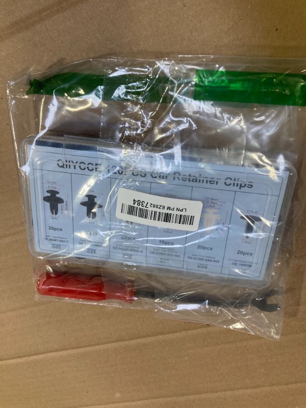 Photo 1 of QIIYCCE 120PCS Car Clips & Plastic Rivets - 6 Popular Sizes, Fits Bumpers, Fenders & Most Car Models, Ideal for Body Fixing & Replacement