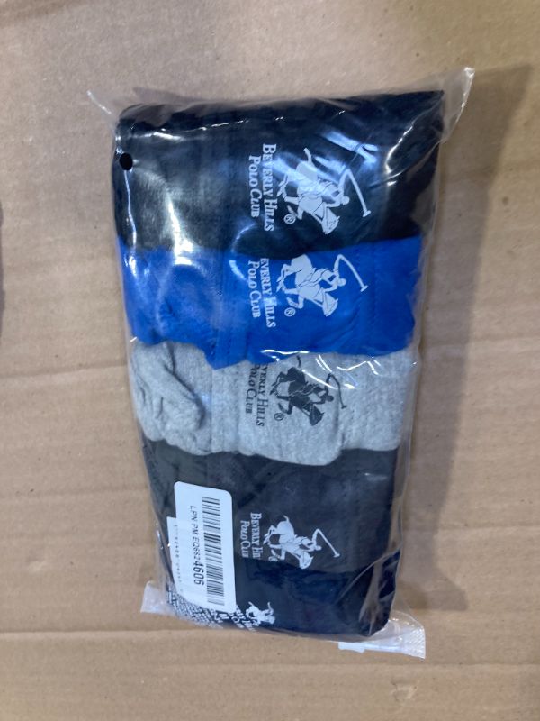 Photo 1 of Beverly Hills Polo Club Men's Men's 5 Pack Low Rise Brief Underwear, Navy, Dark Shadow, Grey, Bright Blue, Black, Medium