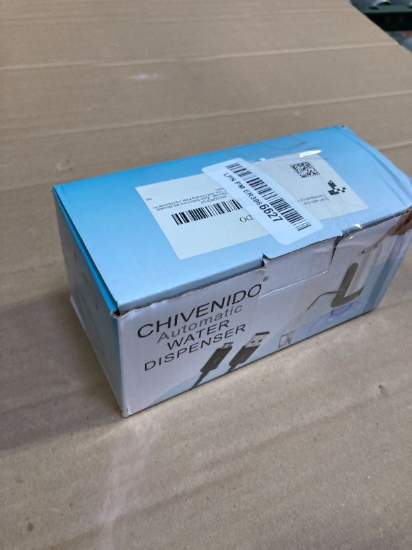Photo 1 of CHIVENIDO 5 Gallon Water Dispenser - Water Bottle Pump with Reusable Caps for Screw Top or Crown Tops, USB Charging Water Jug Dispenser for Universal 2-5 Gallon Bottle