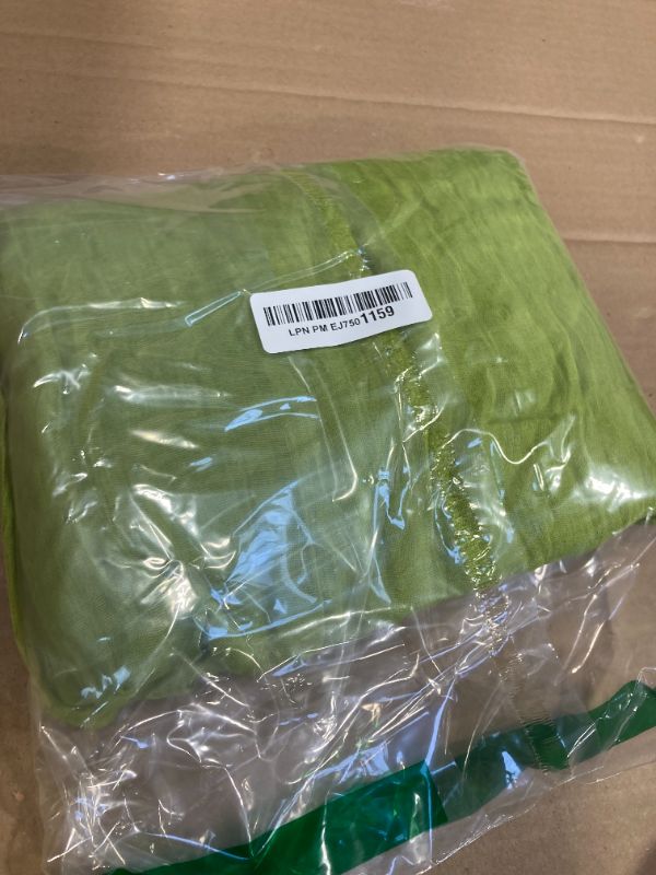 Photo 1 of Ling's Moment 14Ft Light Green Cheesecloth Table Runner Lily of The Valley Lime Green Tablecloth Sage Table Runners for Wedding Celebrations for Baby Shower Decorations