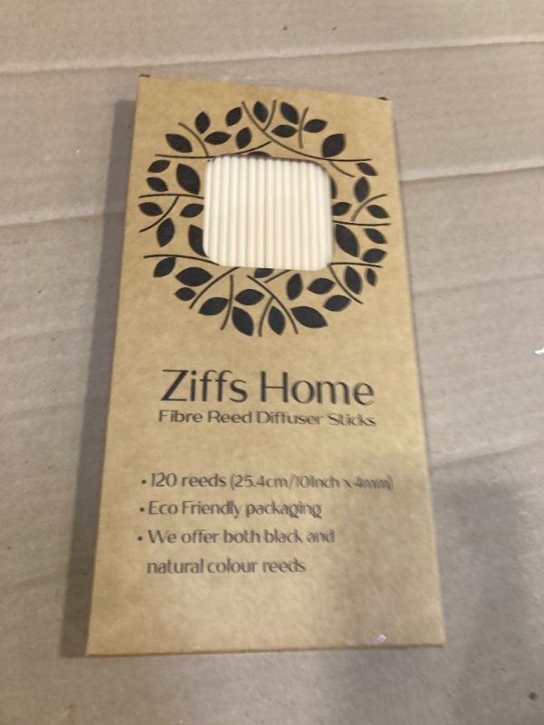 Photo 1 of Ziffs Home® 120pcs Natural Fibre Reed Diffuser Sticks - 25.4cm/10in x 4mm/0.16in - Thick Reeds Sticks - Fibre Reeds for Diffusers