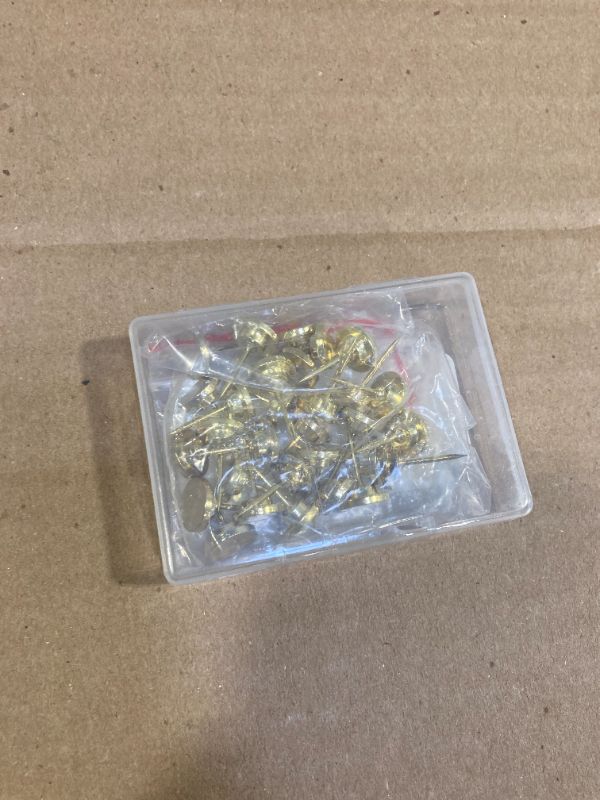 Photo 1 of GOOLADA 30 Pieces Gold Push Pins, Gold Decorative Thumb Tacks, Metal Push Pins for Wall, Thumbtacks for Wall, Push Pins for Bulletin Board, Picture Hanging Nails, Poster Tack, Wall Tacks for Hanging